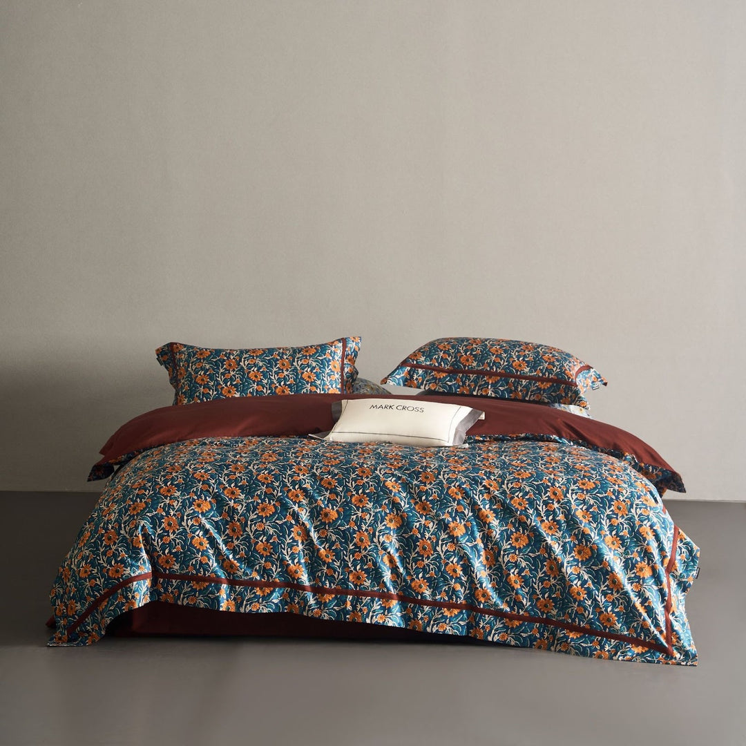 Cotton bedding set, 4-piece, 140 thread count