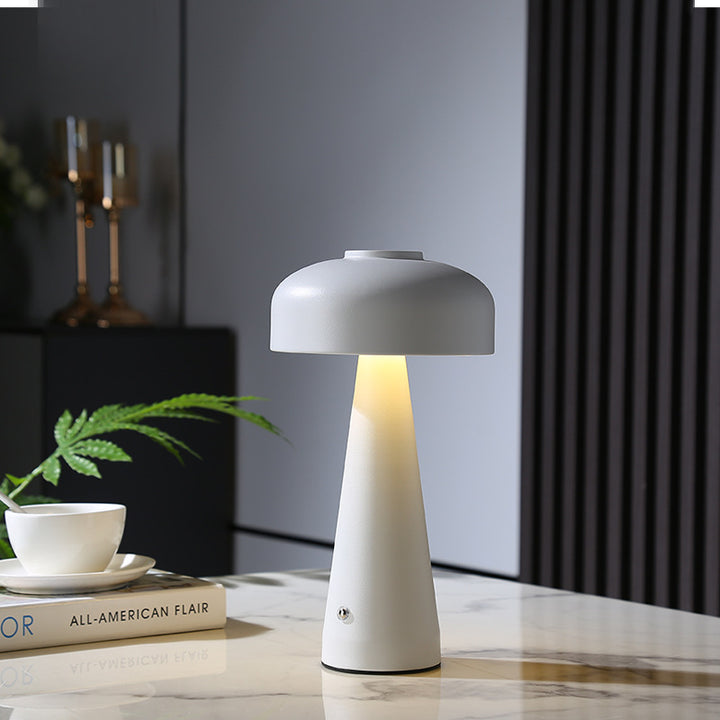 Nightstand lamp with touch switch, rechargeable