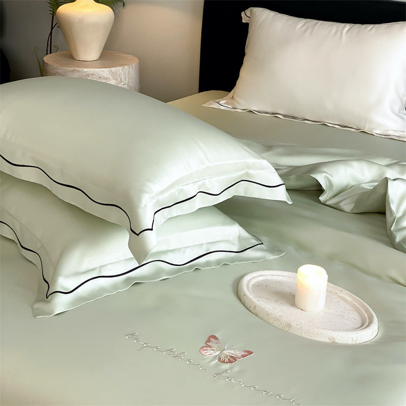 Solid color Tencel duvet cover, Class A, silky and soft