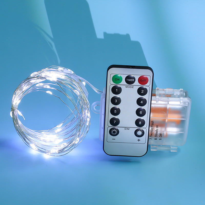 LED Copper Wire String Lights with Remote Control