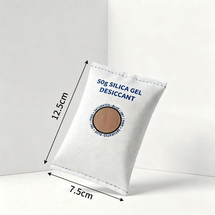 Cobalt-free silica gel desiccant, 100g