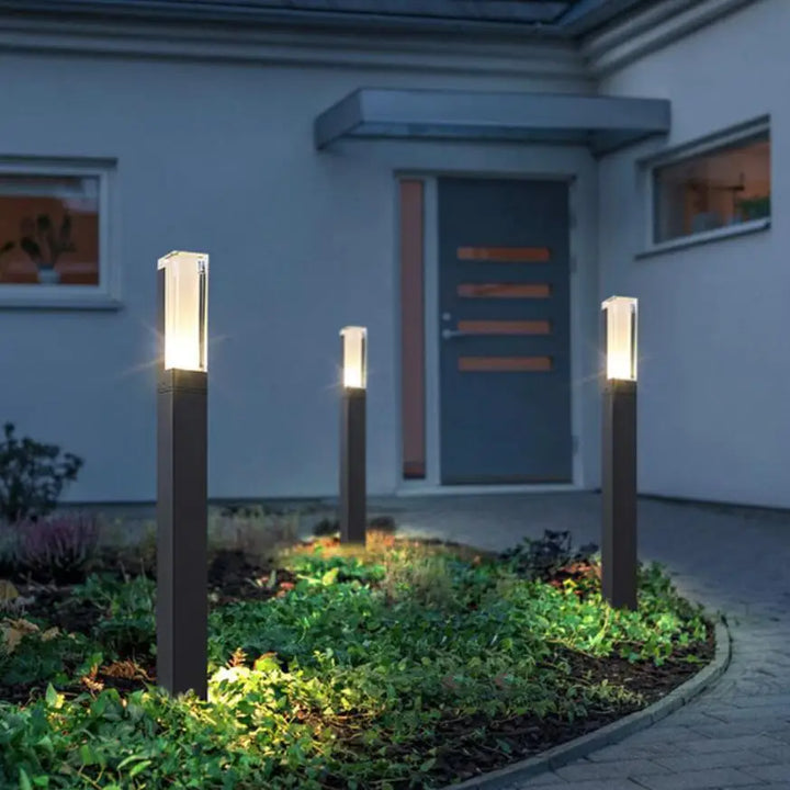 Modern garden lamp made of aluminum - Weatherproof LED outdoor lighting | Stornfield