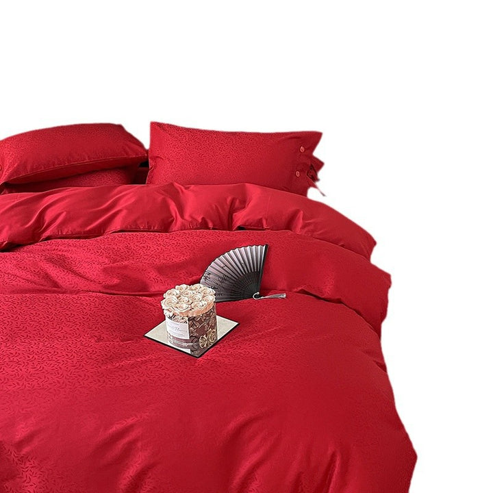Long-staple cotton bedding for weddings