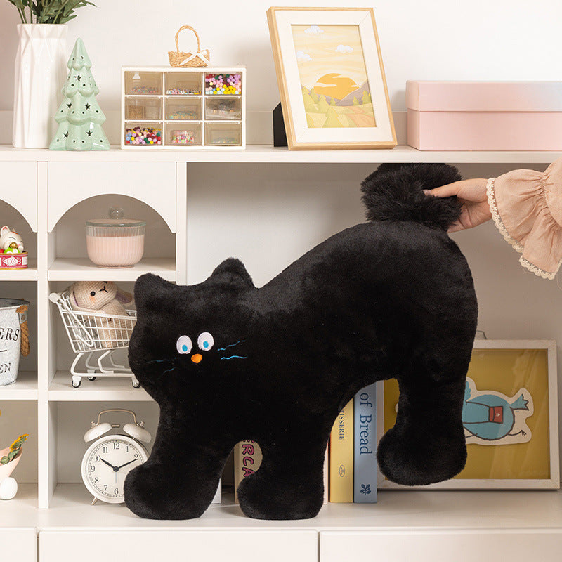Plush cat pillow, 50 cm, various poses