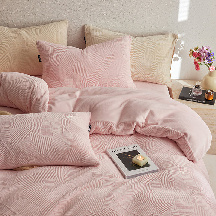 Milk fiber bedding set, 4-piece, warming