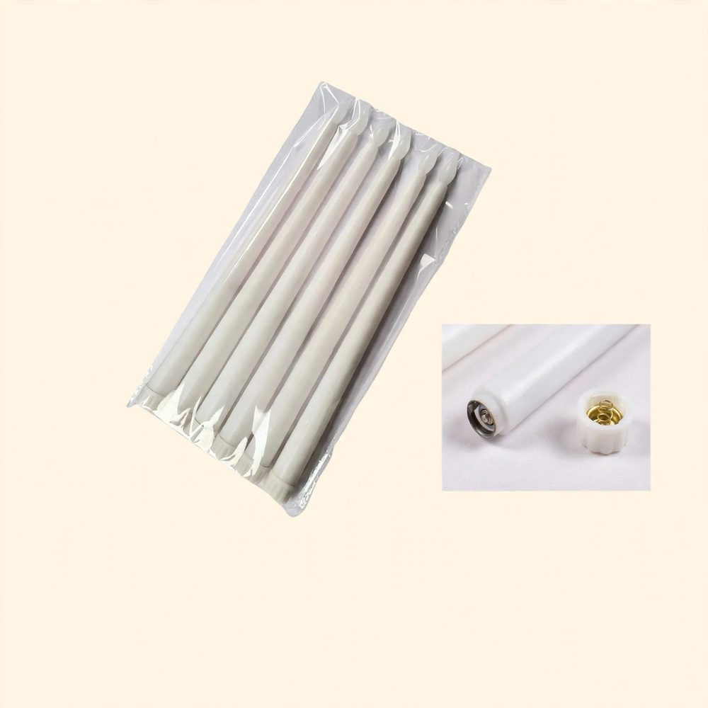 LED taper candle with flame effect