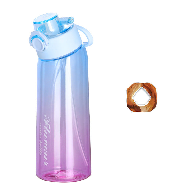 Tritan drinking bottle with aroma ring, 900 ml, with straw