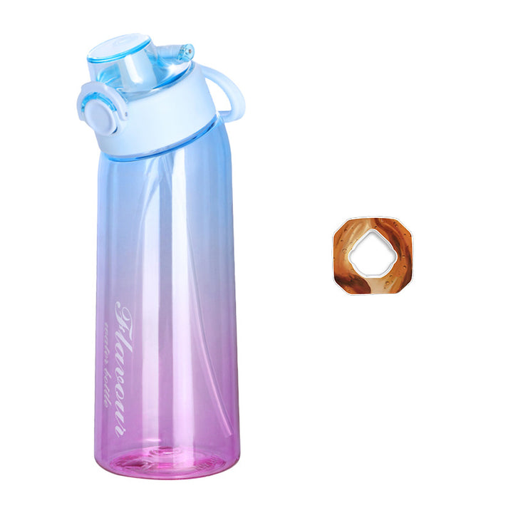 Tritan drinking bottle with aroma ring, 900 ml, with straw