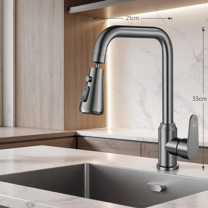 Stainless steel kitchen faucet, mixing or cold water