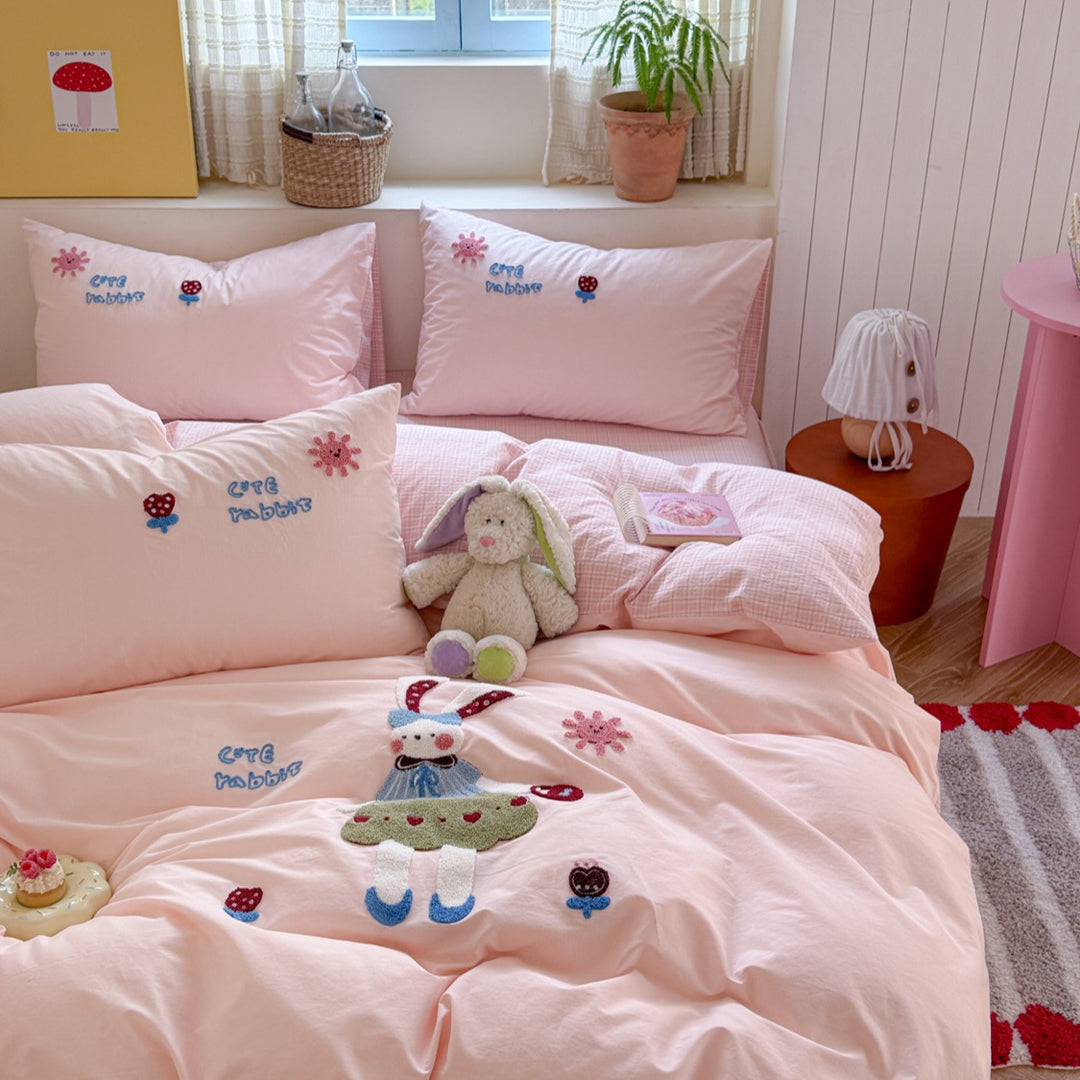 Bedding set, 3-4 pieces, cotton, cartoon