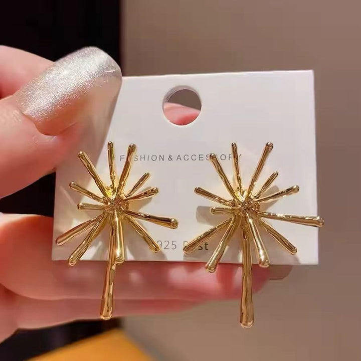 Earrings made of 925 silver with geometric design