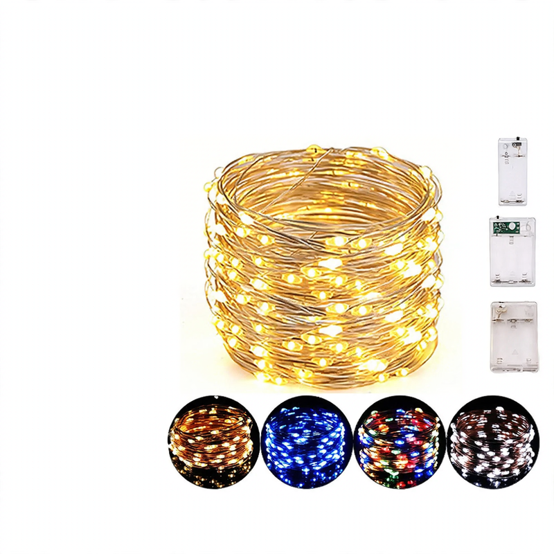 LED Copper Wire String Lights for Festive Decorations