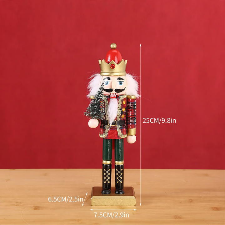 Nutcracker figure made of wood, 25 cm, European style