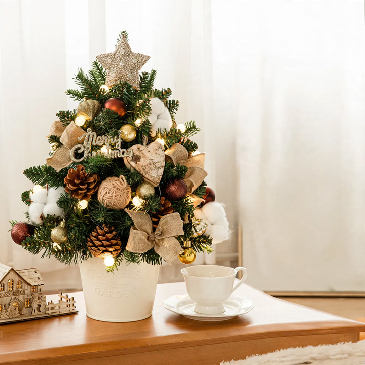 Mini Christmas tree made of PE, 45 or 60 cm, with lighting