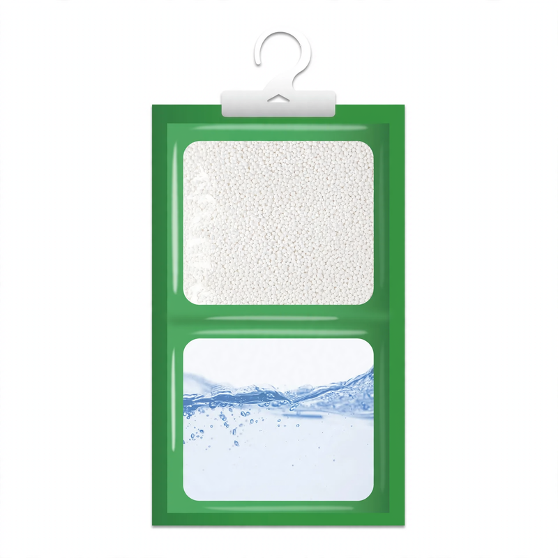 Hanging dehumidifying bag, various sizes