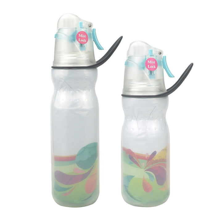 Sports water bottle with spray function and insulation