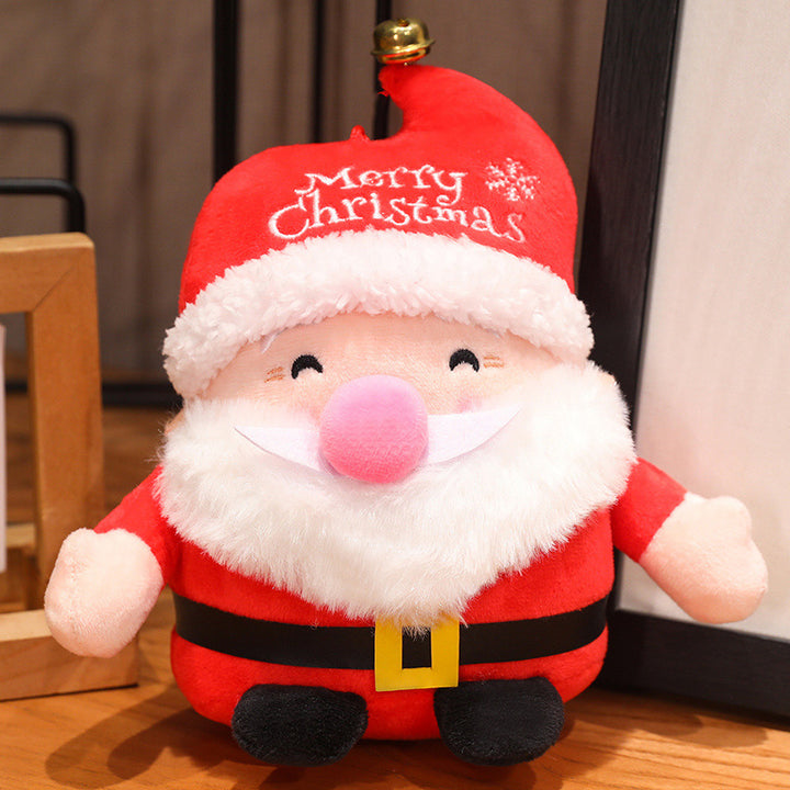 Christmas plush figure as decoration and pillow