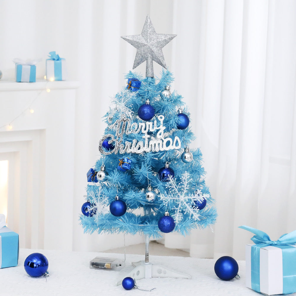 Blauer Mini-Christmas tree for the desk, 45 cm or 60 cm