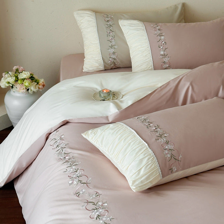 Bedding set, 100 count long staple cotton, brushed
