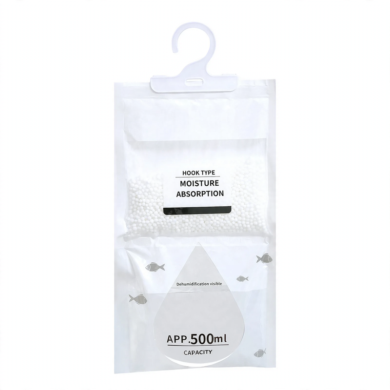 Hanging dehumidification bag against moisture