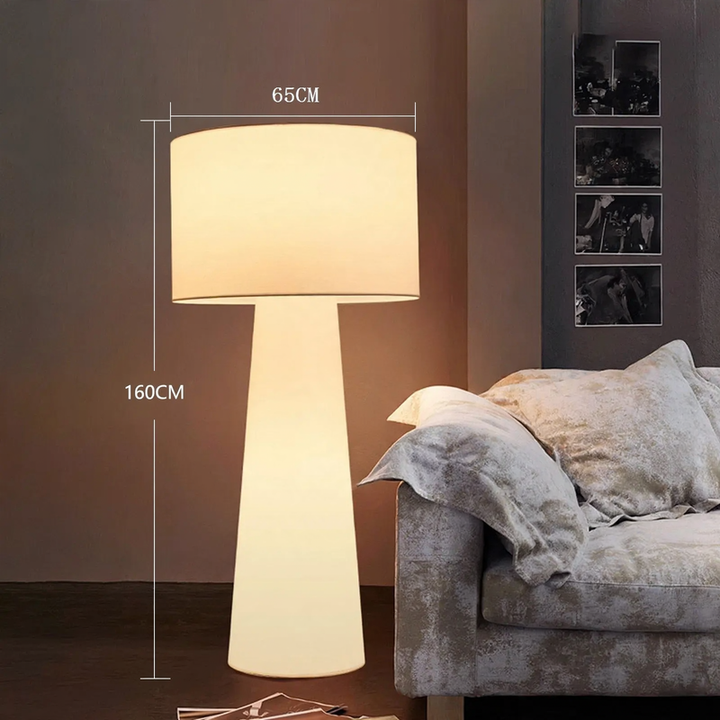 Full spectrum designer floor lamp in Wabi-Sabi style