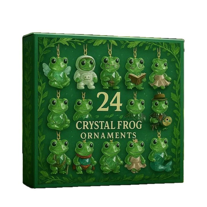 Christmas Advent Calendar with Frog Ornaments