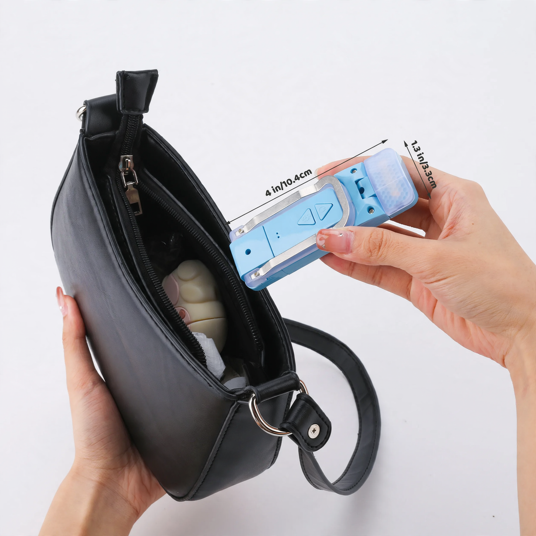 Foldable USB clamp light, compact