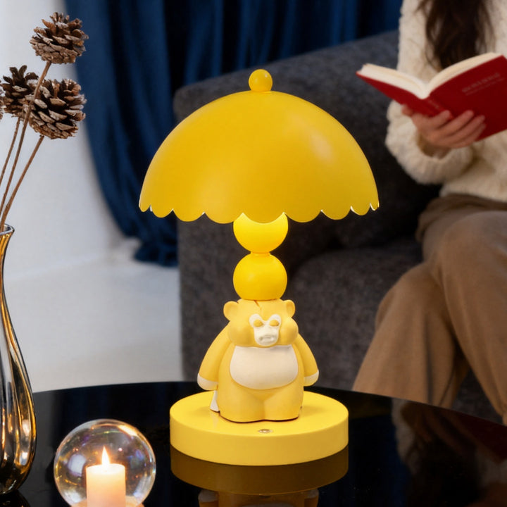 Cute table lamp, ABS, yellow, touch control