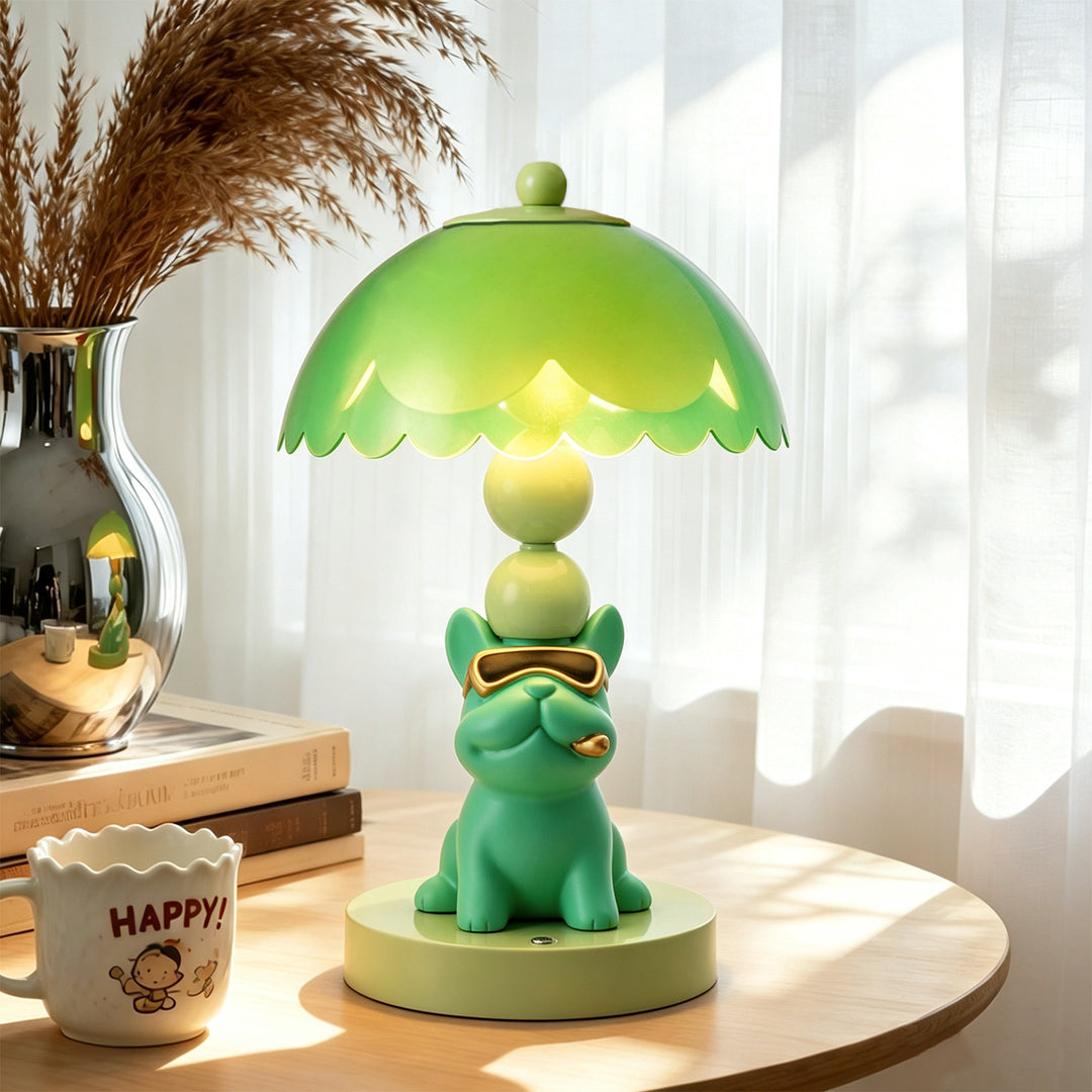 French Bulldog Table Lamp, Cartoon Design