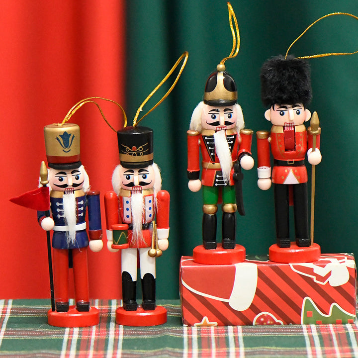 Nutcracker soldier made of hardwood, 13 cm