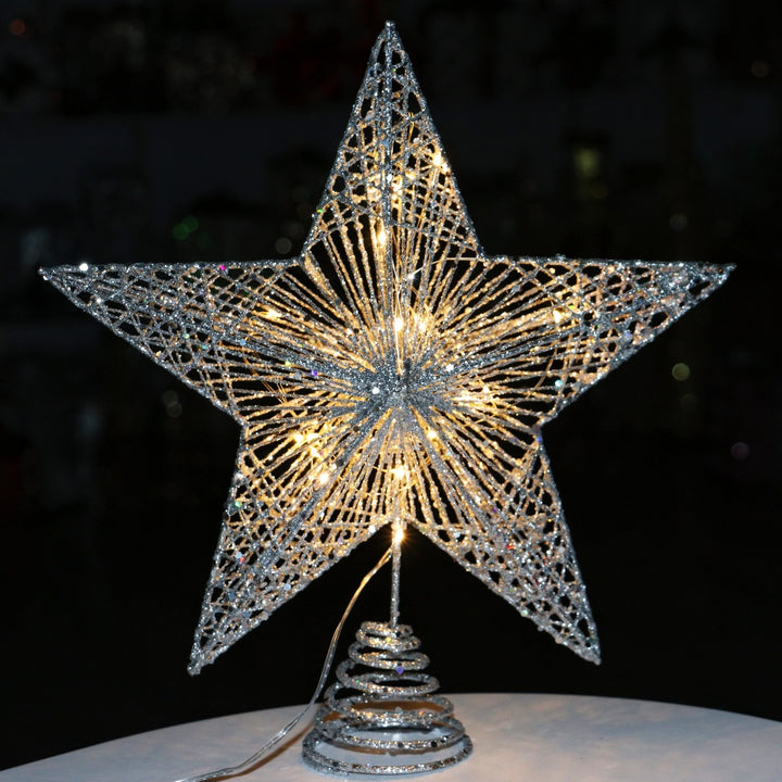 Christmas tree star topper made of iron