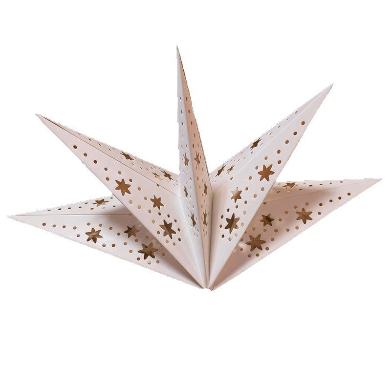 Decorative 3D paper star with laser effect