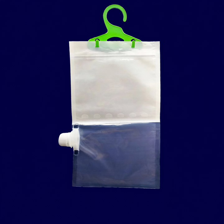 Reusable moisture absorber to hang