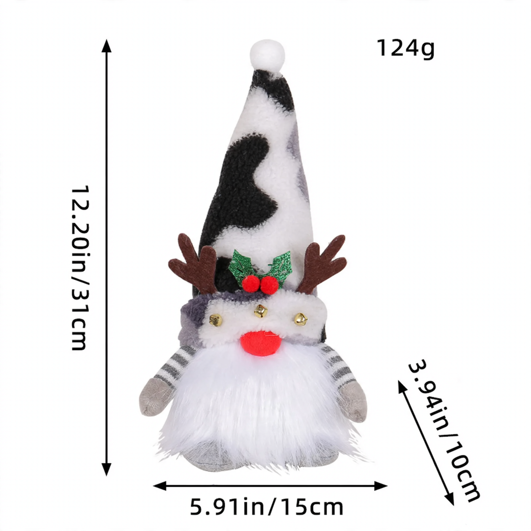 Bright Christmas Elf Figure with Sequins
