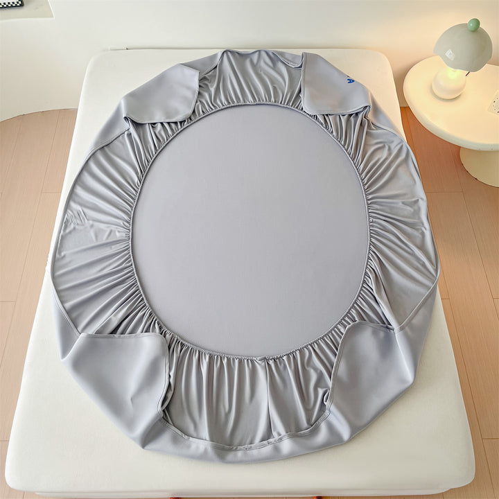 Cotton fitted sheet with padding