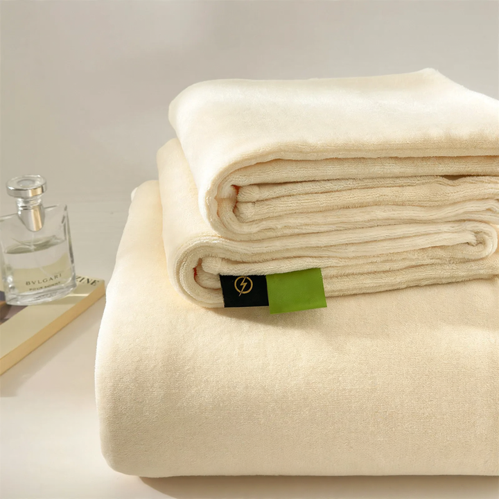 Soft milk fiber fleece pillowcase, solid color, warm