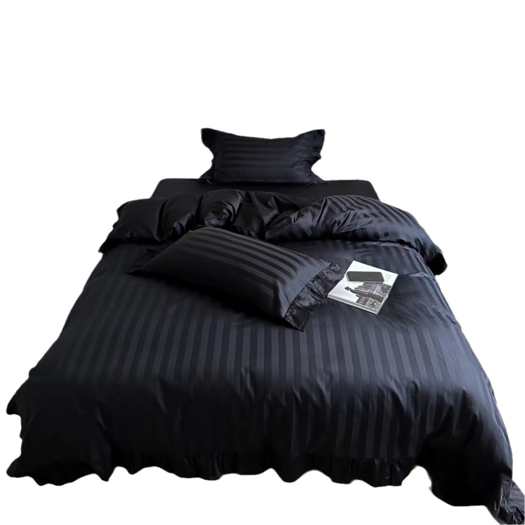 French Long Staple Cotton Bedding Set, 4-Piece