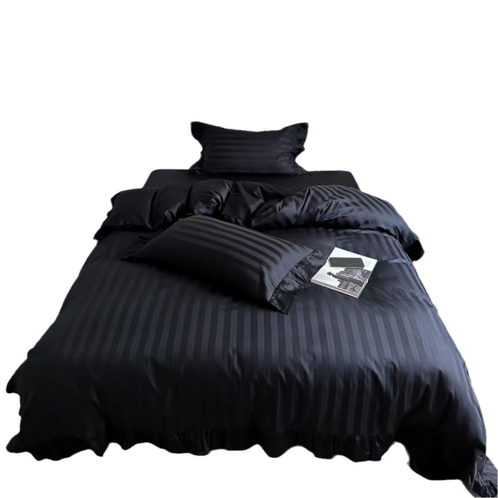 French Long Staple Cotton Bedding Set, 4-Piece