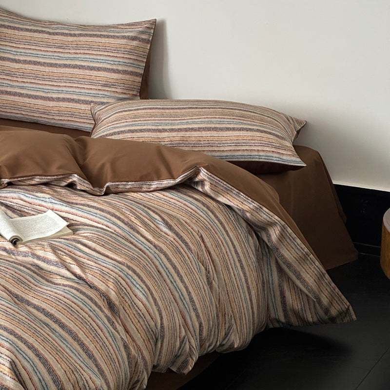 Cotton bedding set, 100s long-staple cotton, brushed