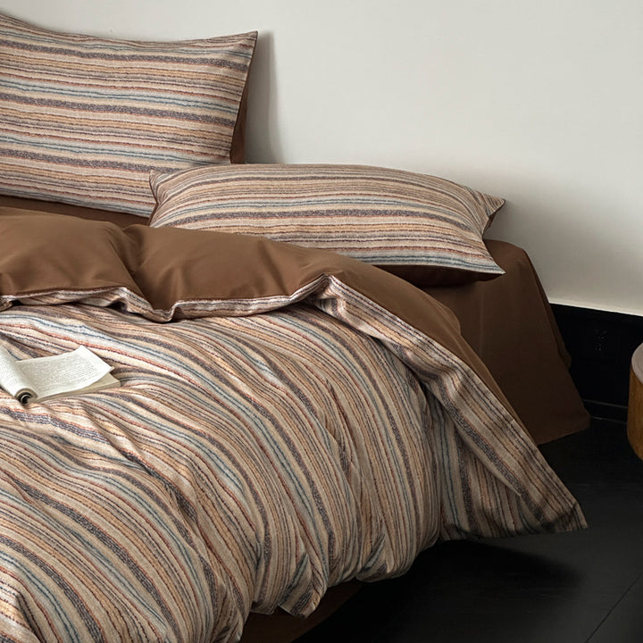 Cotton bedding set, 100s long-staple cotton, brushed