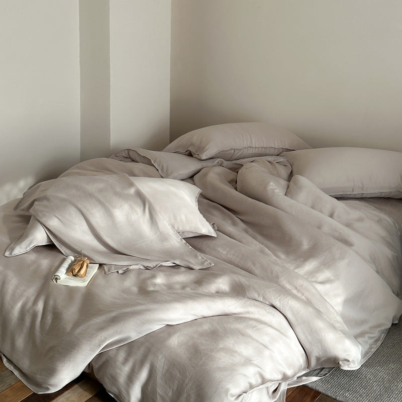 Lyocell duvet cover set, 80s, sand wash