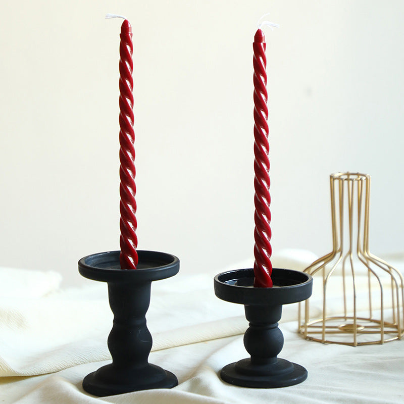 Handcrafted scented candle made from soy blend, wine red