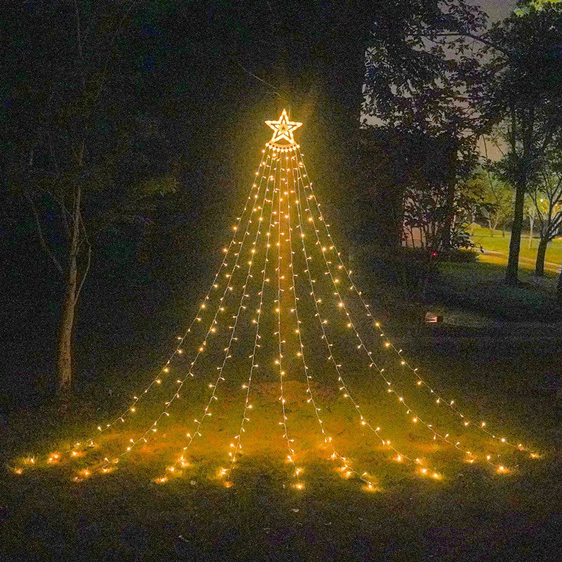 LED Star Waterfall String Lights