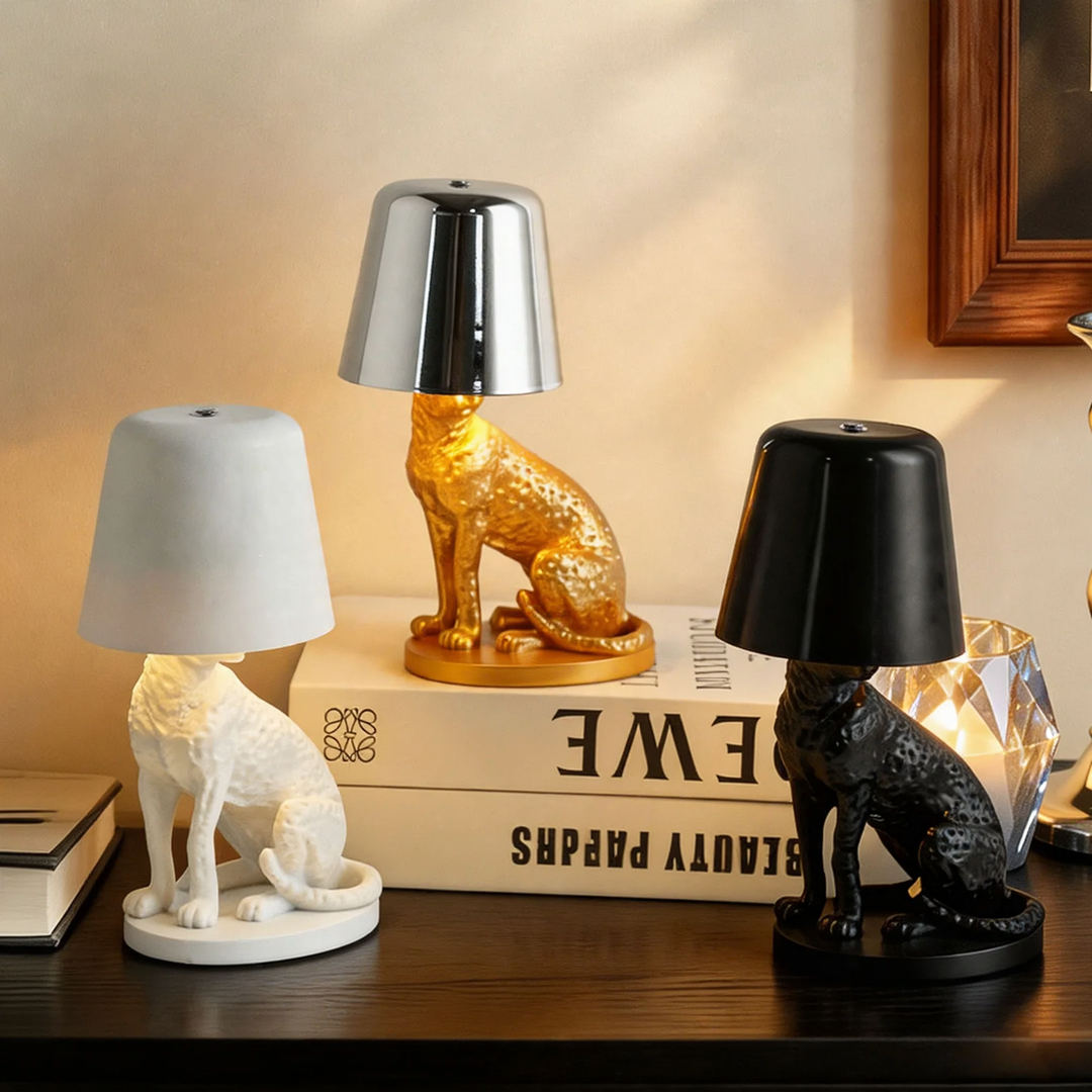 Crouching Leopard Table Lamp