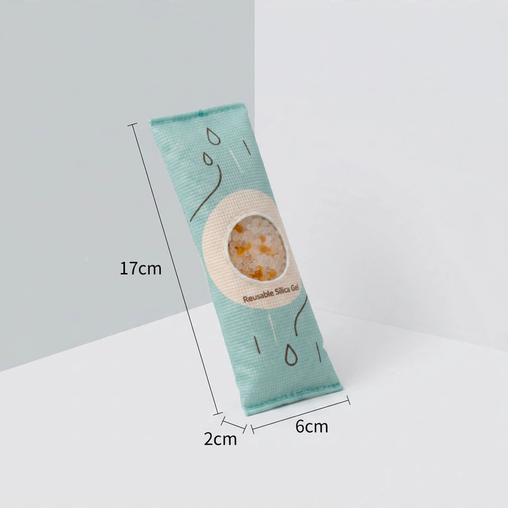Silica gel dehumidifier bag with color indicator, 400g