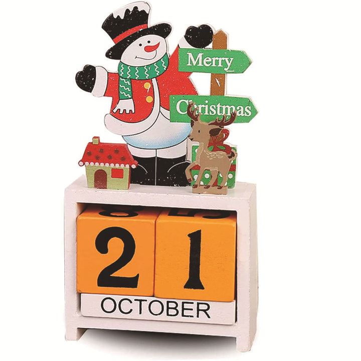 Decorative wooden Advent calendar for the table