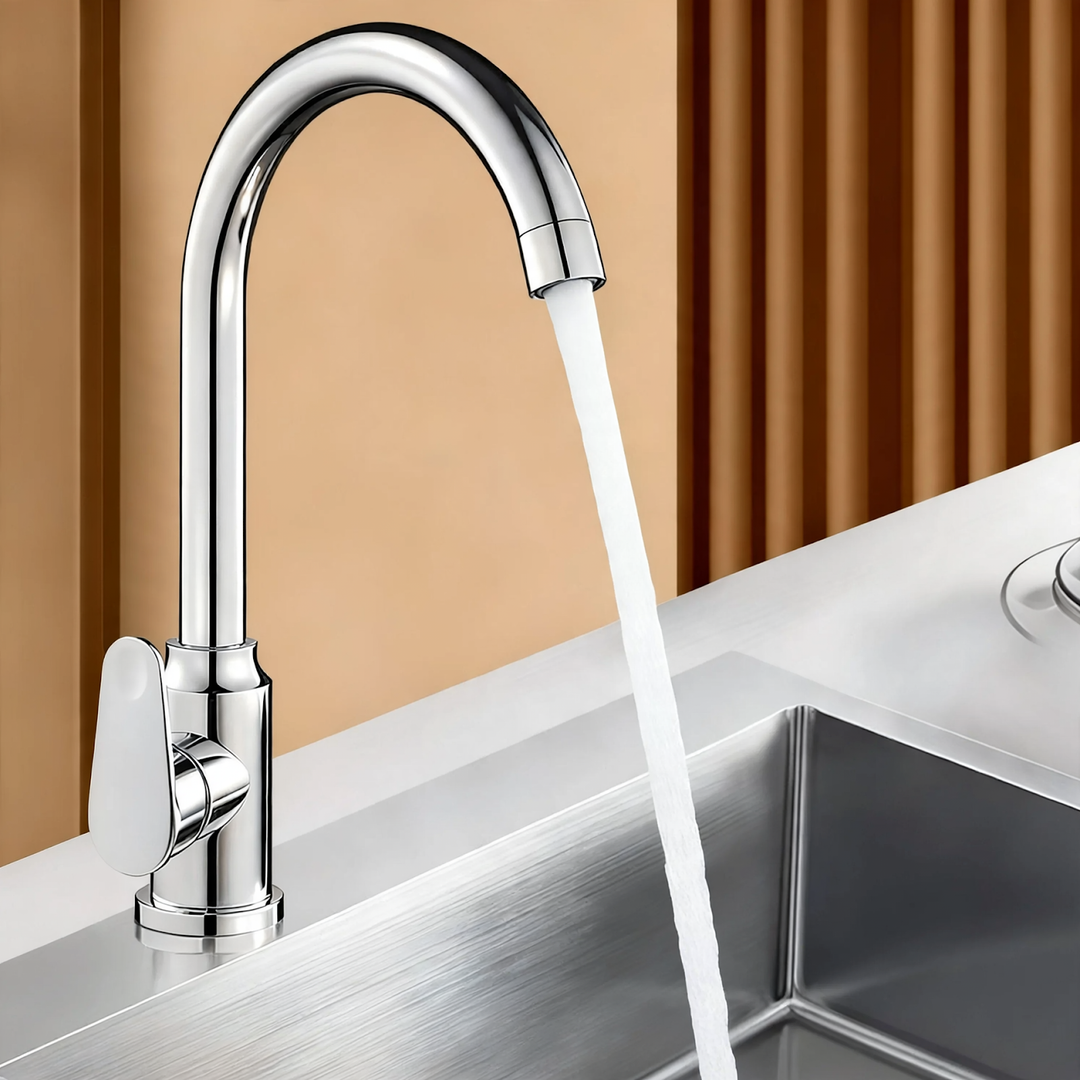 Kitchen faucet stainless steel 304, single lever mixer tap