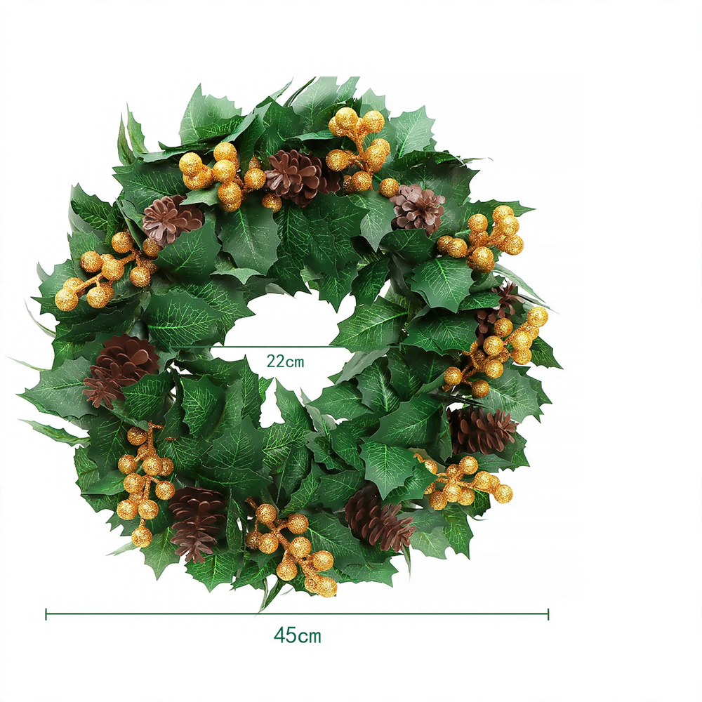 Artificial Christmas wreath in country house style