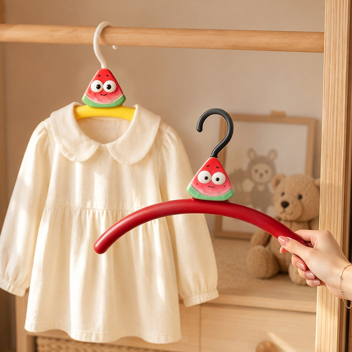 Plastic clothes hanger with cartoon design