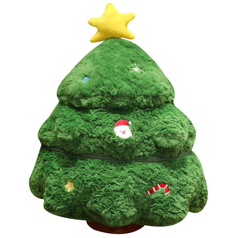 Christmas plush figure as decoration and pillow